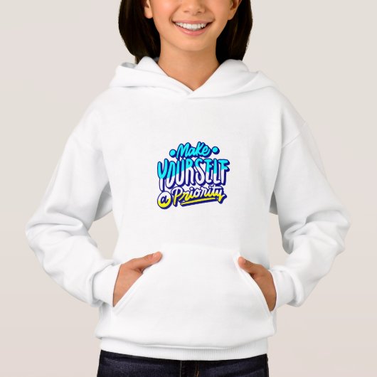 maak jezelf een prioriteit motivationeel ontwerp (Voorkant)