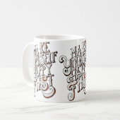 Maak jezelf eerst gelukkig koffiemok (Voorkant links)