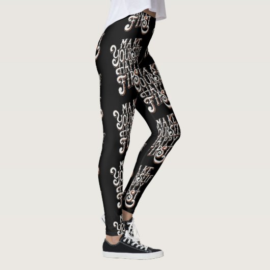 Maak Jezelf Eerst Gelukkig Leggings (Rechts)