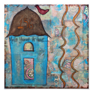 Maak jezelf thuis foto afdruk