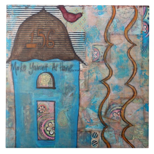 Maak jezelf thuis tegeltje (Voorkant)