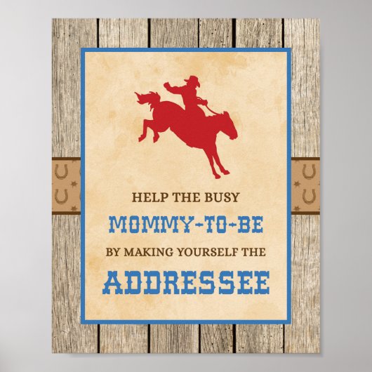 Maak jezelf tot het Geadresseerde Cowboy Shower Si Poster (Voorkant)