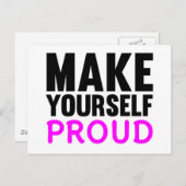 Maak jezelf trots briefkaart (Voorkant / Achterkant)