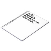 Maak jezelf trots, grappig notitieboek (Linkerzijde)