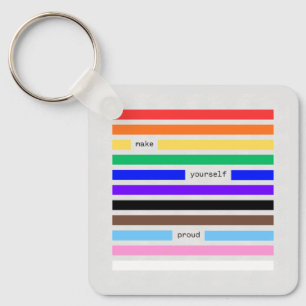 Maak Jezelf Trots Regenboog Redactie Pride 2026 Sleutelhanger