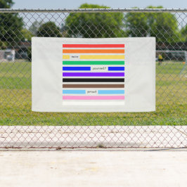 Maak Jezelf Trots Regenboog Redactie Pride 2026 Spandoek