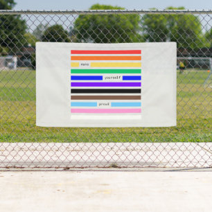 Maak Jezelf Trots Regenboog Redactie Pride 2026 Spandoek