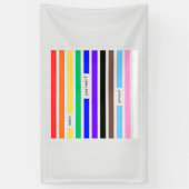 Maak Jezelf Trots Regenboog Redactie Pride 2026 Spandoek (Verticaal)