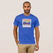 Maak jezelf trots Regenboog Redactie Pride 2026 T-shirt (Voorkant volledig)