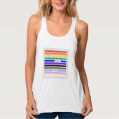 Maak jezelf trots Regenboog Redactie Pride 2026 Tanktop (Voorkant)
