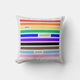 Maak Jezelf Trots Regenboog Redactie Pride Kussen