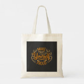 Maak jezelf trots tote bag (Achterkant)