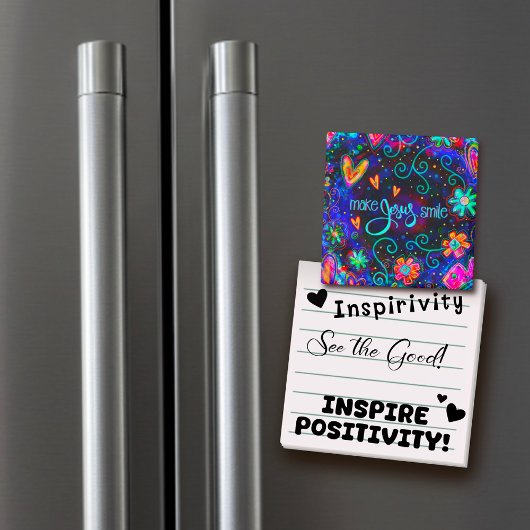 Maak Jezus glimlach Leuke Inspirtiviteitsaanmoedig Magneet