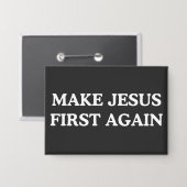 Maak Jezus weer eerst Button (Voorkant / Achterkant)