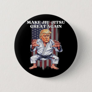 Maak Jiu-jitsu weer geweldig Trump Republikeinse B Ronde Button 5,7 Cm