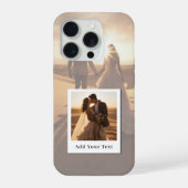 Maak Jouw Eigen 2 Foto met Naam iPhone Hoesje (Achterkant)