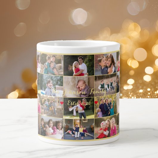 Maak Jouw Eigen Aangepaste 28 Foto Collage van het Grote Koffiekop