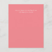 Maak Jouw Eigen BLUSHROSE Eucalyptus Trouwflyer Flyer (Achterkant)