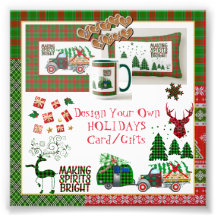 Maak Jouw Eigen BUFFALO GERUITTE FESTDAGEN Kaarten