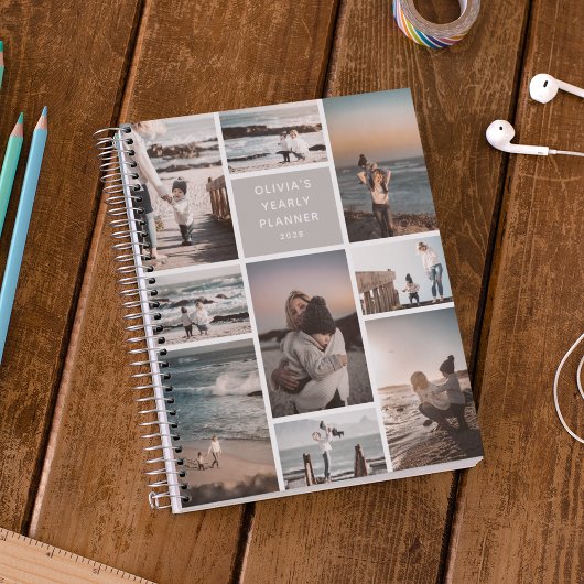 Maak Jouw Eigen Collage van 8 Foto's Gepersonalise Planner