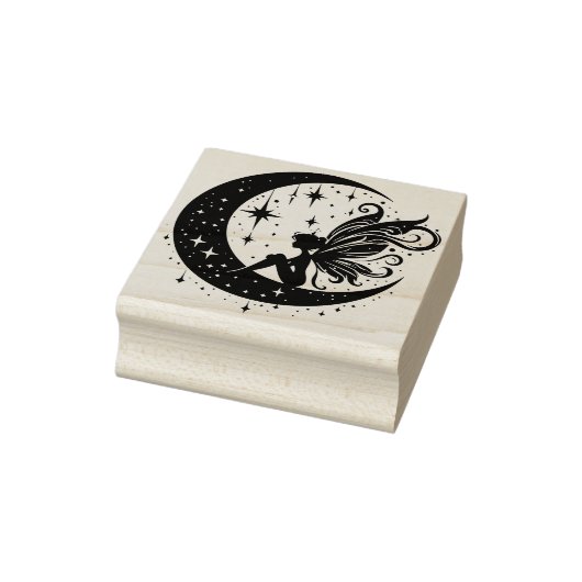 Maak Jouw Eigen Dromende Halvemaanfee Rubberstempel (Stempel)
