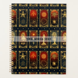 Maak Jouw Eigen Elegante Rode Gouden Blauwe Tarot Planner