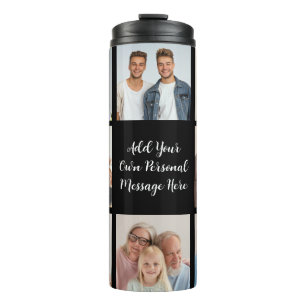 Maak Jouw Eigen Foto Collage met 8 Foto's Voeg Jou Thermosbeker