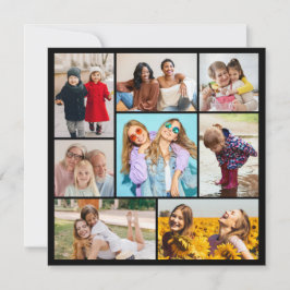 Maak Jouw Eigen Foto Collage van 8 Foto's Kaart