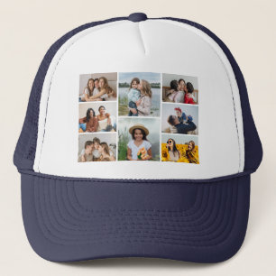 Maak Jouw Eigen Foto Collage van 8 Foto's Trucker Pet