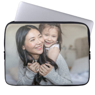 Maak Jouw Eigen Foto Moeder en Ik Laptop Sleeve