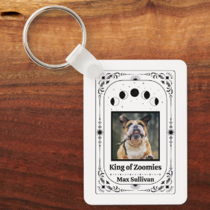 Maak Jouw Eigen Foto Tarot Hond Liefhebber Aandenk Sleutelhanger