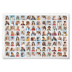 Maak Jouw Eigen Fotovergroting met 96 Foto's Colla Foto Afdruk