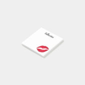 Maak Jouw Eigen Gepersonaliseerde Rode Kus Afdruk Post-it® Notes (Schuin)