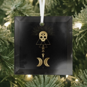 Maak Jouw Eigen Gouden Arcane Magiër Tarot Glas Ornament