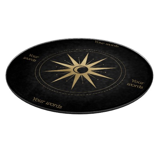 Maak Jouw Eigen Gouden Arcane Star Tarot Snijplank (Hoek)