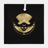 Maak Jouw Eigen Gouden Arcane Temperance Tarot Glas Ornament (Achterkant)