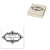 Maak Jouw Eigen Handgetekende Bloemblaadjes Frame Rubberstempel (Gestempeld)