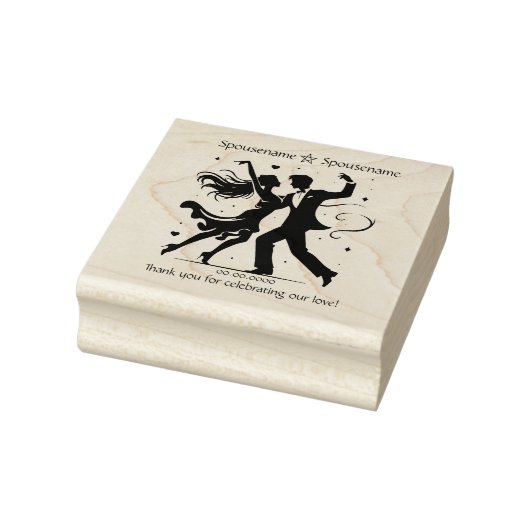 Maak Jouw Eigen Hart Dans Handfasting Dank Je Wel Rubberstempel (Stempel)