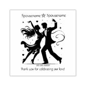 Maak Jouw Eigen Hart Dans Handfasting Dank Je Wel Rubberstempel (Afrduk)
