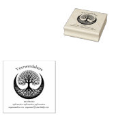 Maak Jouw Eigen Levensboom Halvemaan Embleem Logo Rubberstempel (Gestempeld)
