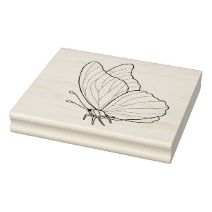 Maak Jouw Eigen Lit Handgetekende Vlinder Rubberstempel
