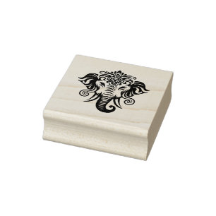 Maak Jouw Eigen Olifant Totem Met Slagtanden En Tr Rubberstempel
