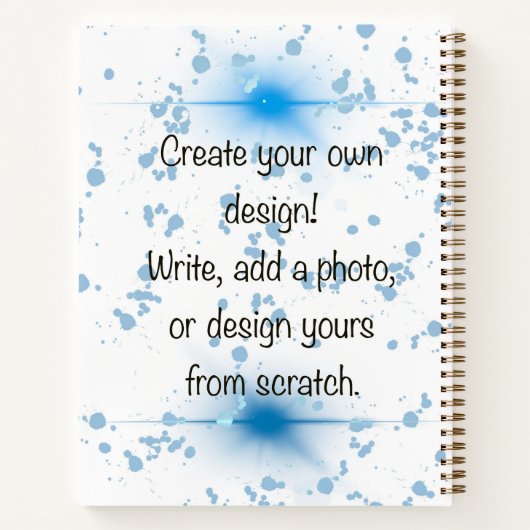 Maak Jouw Eigen Ontwerp Aangepaste Foto & Tekst Sp Notitieboek (Achterkant)