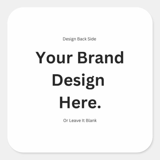 Maak Jouw Eigen Ontwerp en Print Sticker (Voorkant)