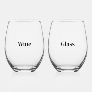 Maak Jouw Eigen Premium   Set van 2 Wijnglas Zonder Voet