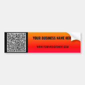 Maak Jouw Eigen QR Code Zakelijke Bumperstickers (Voorkant)