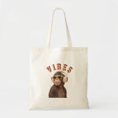 Maak Jouw Eigen Quote Aangepaste Aap Tote Bag (Voorkant)
