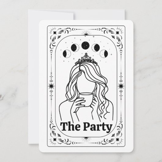Maak Jouw Eigen Tarot Mystieke Hemelse Maan Magie Kaart (Voorkant)