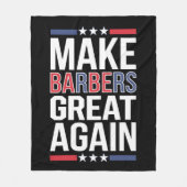 Maak Kappers Groot Again Kappers Voor Trump 2024 Fleece Deken (Voorkant)
