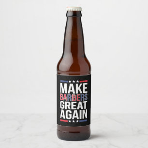 Maak Kappers Groot Opnieuw Kappers Voor Trump 2024 Bier Etiket